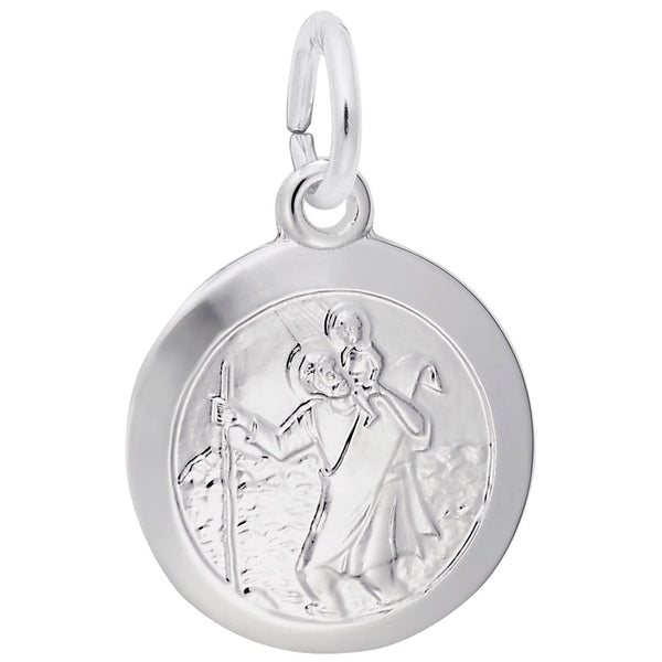 Rembrandt Charms St. Christopher Charm Pendant Available in Gold or Sterling Silver