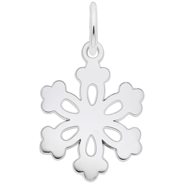 Rembrandt Charms Snowflake Charm Pendant Available in Gold or Sterling Silver