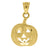 10kt Gold DC Textured Unisex Pumpkin Halloween Ht:22.7mm x W:13.9mm Food Charm Pendant