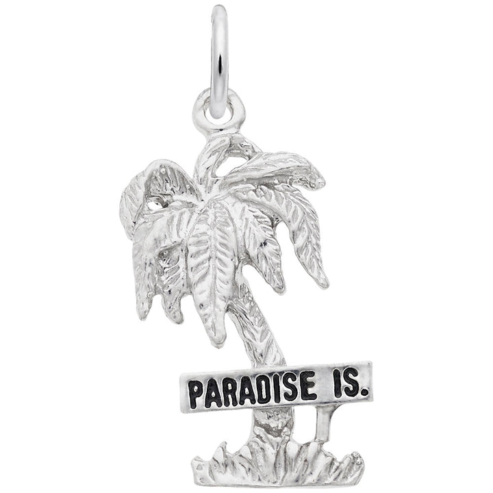 Rembrandt Charms 925 Sterling Silver Paradise Island Charm Pendant