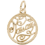 Rembrandt Charms Gold Plated Sterling Silver Nassau Charm Pendant