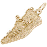 Rembrandt Charms Gold Plated Sterling Silver Hilton Head Charm Pendant