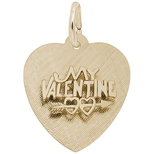 Rembrandt Charms 14K Yellow Gold Be My Valentine Charm Pendant