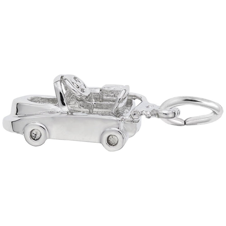 Rembrandt Charms Go Cart Charm Pendant Available in Gold or Sterling Silver