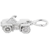 Rembrandt Charms 14K White Gold All Terrain Vehicle Charm Pendant