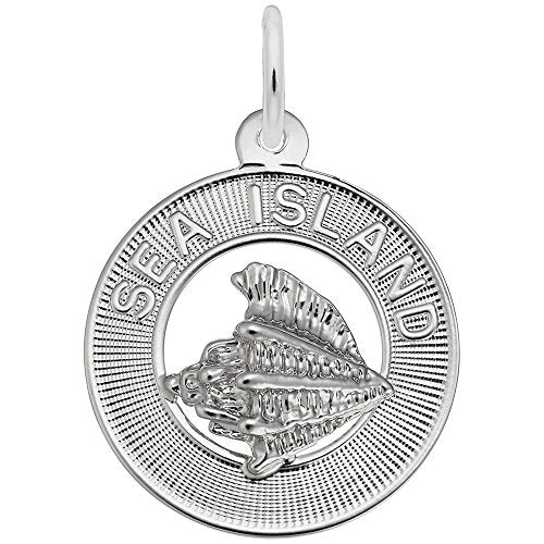 Rembrandt Charms Sea Island Charm Pendant Available in Gold or Sterling Silver