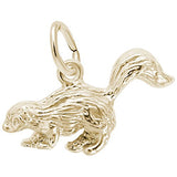 Rembrandt Charms Gold Plated Sterling Silver Skunk Charm Pendant