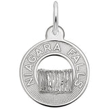 Rembrandt Charms Niagara Falls Charm Pendant Available in Gold or Sterling Silver