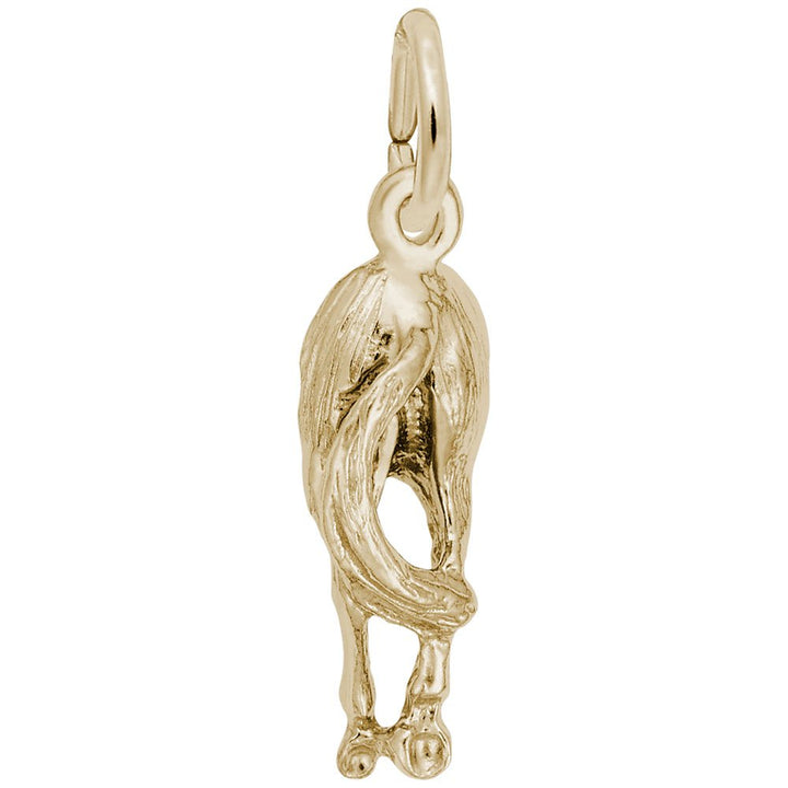 Rembrandt Charms Gold Plated Sterling Silver Horse Charm Pendant