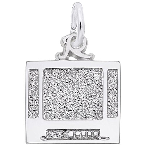 Rembrandt Charms 925 Sterling Silver Tv Flatscreen Charm Pendant