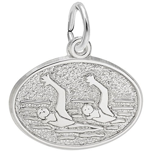 Rembrandt Charms Synchronized Swimming Charm Pendant Available in Gold or Sterling Silver