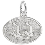 Rembrandt Charms 925 Sterling Silver Synchronized Swimming Charm Pendant