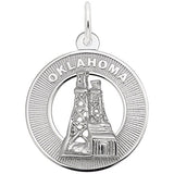 Rembrandt Charms Oklahoma Charm Pendant Available in Gold or Sterling Silver