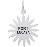 Rembrandt Charms 925 Sterling Silver Port Lucaya Sun Large Charm Pendant