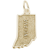 Rembrandt Charms Gold Plated Sterling Silver Indiana Charm Pendant