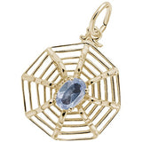 Rembrandt Charms 14K Yellow Gold Spiderweb Charm Pendant