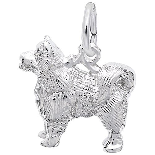 Rembrandt Charms 925 Sterling Silver Samoyed Charm Pendant