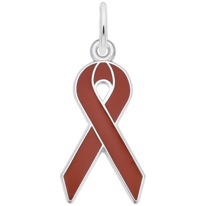 Rembrandt Charms Red Ribbon Charm Pendant Available in Gold or Sterling Silver