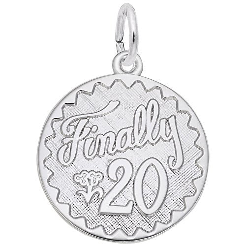 Rembrandt Charms 925 Sterling Silver Finally 20 Charm Pendant