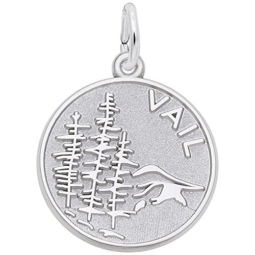 Rembrandt Charms 925 Sterling Silver Vail Scene Charm Pendant