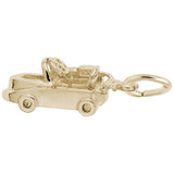 Rembrandt Charms Gold Plated Sterling Silver Go Cart Charm Pendant