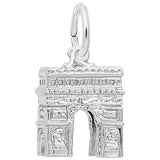 Rembrandt Charms L'Arc De Triomphe Charm Pendant Available in Gold or Sterling Silver