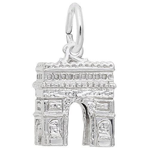 Rembrandt Charms L'Arc De Triomphe Charm Pendant Available in Gold or Sterling Silver