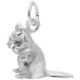 Rembrandt Charms Chipmunk Charm Pendant Available in Gold or Sterling Silver