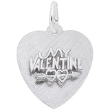 Rembrandt Charms 925 Sterling Silver Be My Valentine Charm Pendant