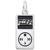 Rembrandt Charms 925 Sterling Silver Personal Listening Device Charm Pendant