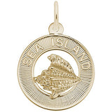 Rembrandt Charms 14K Yellow Gold Sea Island Charm Pendant