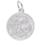 Rembrandt Charms 925 Sterling Silver Best Friends Charm Pendant