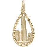 Rembrandt Charms 14K Yellow Gold Sears Tower Charm Pendant