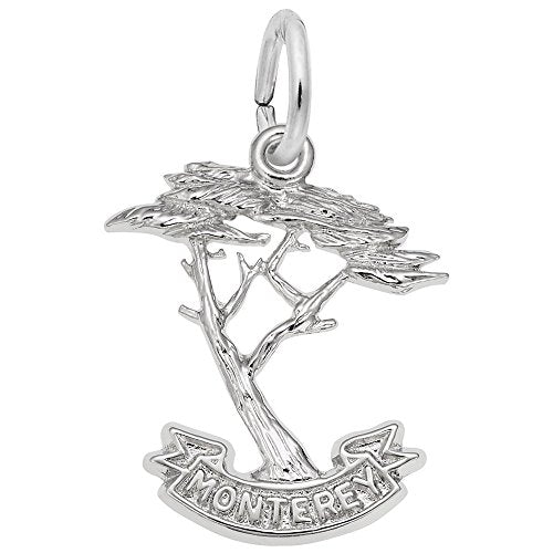 Rembrandt Charms Monterey Cypress Charm Pendant Available in Gold or Sterling Silver