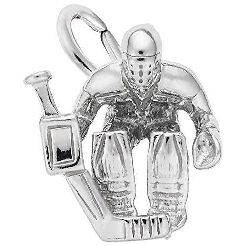 Rembrandt Charms Goalie Charm Pendant Available in Gold or Sterling Silver