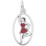 Rembrandt Charms 09 Ladies Dancing Charm Pendant Available in Gold or Sterling Silver