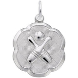 Rembrandt Charms 925 Sterling Silver Bowling Charm Pendant