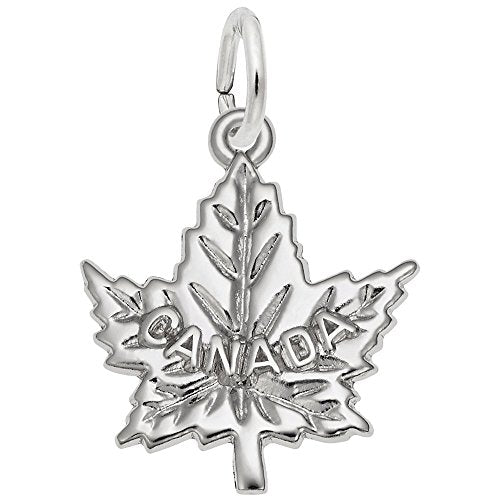 Rembrandt Charms Canada Maple Leaf Charm Pendant Available in Gold or Sterling Silver
