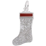 Rembrandt Charms 925 Sterling Silver Christmas Stocking Charm Pendant