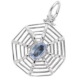 Rembrandt Charms Spiderweb Charm Pendant Available in Gold or Sterling Silver