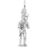 Rembrandt Charms 925 Sterling Silver Minute Man Charm Pendant