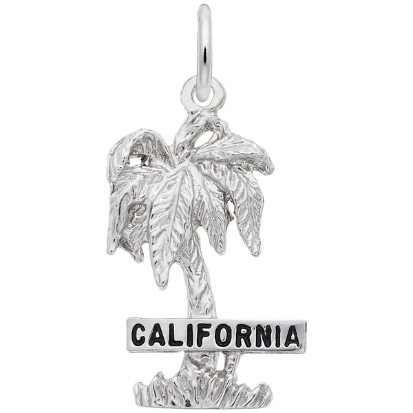 Rembrandt Charms California Palm Charm Pendant Available in Gold or Sterling Silver