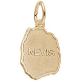Rembrandt Charms 14K Yellow Gold St. Kitts Nevis Map W/Border Charm Pendant