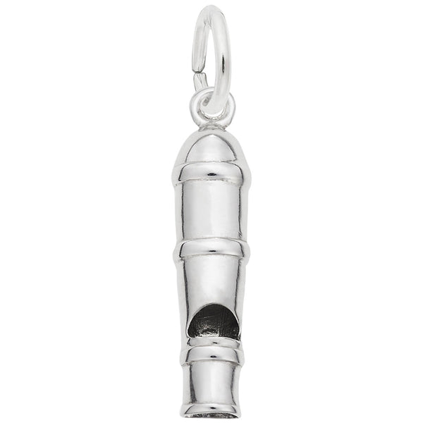 Rembrandt Charms Whistle Charm Pendant Available in Gold or Sterling Silver