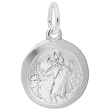 Rembrandt Charms 14K White Gold St. Christopher Charm Pendant