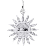 Rembrandt Charms St. John Sun Large Charm Pendant Available in Gold or Sterling Silver
