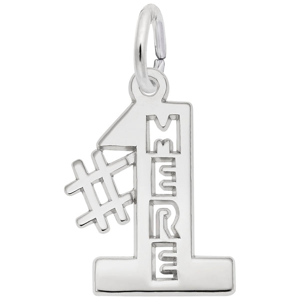 Rembrandt Charms #1 Mere Charm Pendant Available in Gold or Sterling Silver