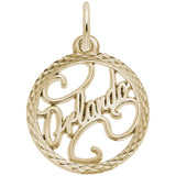 Rembrandt Charms Gold Plated Sterling Silver Orlando Charm Pendant