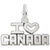 Rembrandt Charms I Love Canada Charm Pendant Available in Gold or Sterling Silver