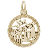 Rembrandt Charms 14K Yellow Gold San Francisco Charm Pendant